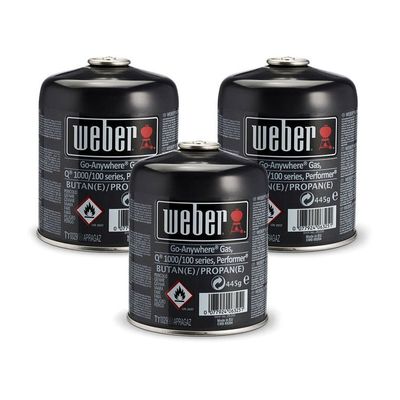 Weber driepak gasbusjes