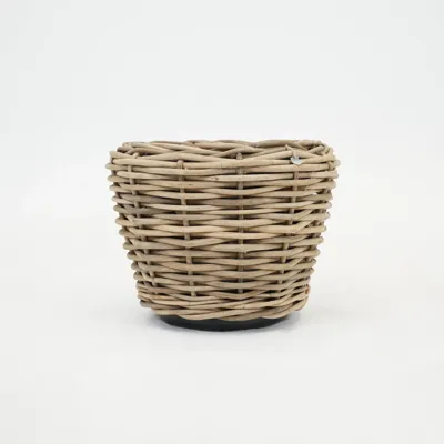 Drypot rotan d68h52cm grijs