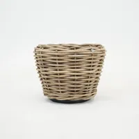 Drypot rotan d68h52cm grijs