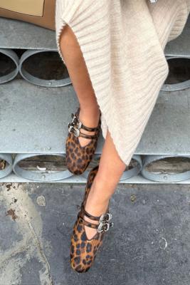 Le Monde Beryl ballerina's Claudia CLM-PON-LEO leopard
