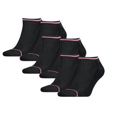 Tommy Hilfiger Sneakersokken Heren 6-pack Iconic Sneaker Black-39/42
