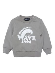 DSQUARED2 KIDS t-shirt à motif de vagues - Gris