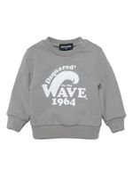 DSQUARED2 KIDS t-shirt à motif de vagues - Gris - thumbnail