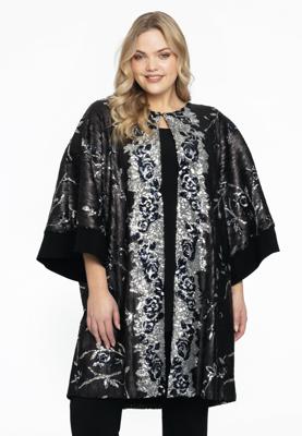 Yoek Kimono SEQUINS | Zwart | Maat 50/52