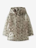 Regenjas voor kinderen LIL'ATELIER MINI bijen, gecoat beige