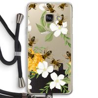 No flowers without bees: Samsung Galaxy A3 (2016) Transparant Hoesje met koord