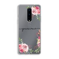 Rozen: OnePlus 8 Transparant Hoesje