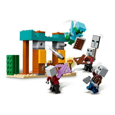 LEGO minecraft 21267 de illagers in de woestijn