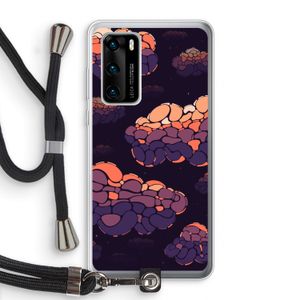 Patroon Wolken: Huawei P40 Transparant Hoesje met koord