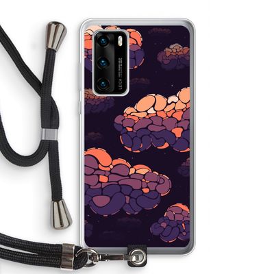 Patroon Wolken: Huawei P40 Transparant Hoesje met koord