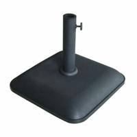Marbueno Base Umbrella Vierkant Cement 45X45X7,3 cm 25KG Zwart Tuin, Zwembad, Terras
