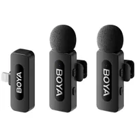 Boya BY-V2 V2.0 Draadloze Lavalier Microfoon voor Lightning - 2 x TX en 1 x RX OUTLET