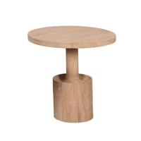 Giga Meubel - Bijzettafel Rond 45cm - Naturel Mangohout - Stacy