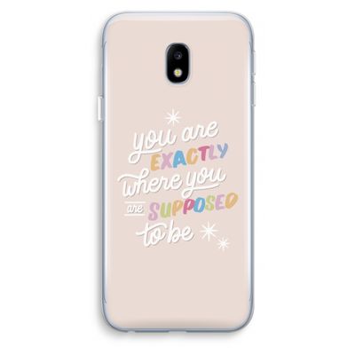 Right Place: Samsung Galaxy J3 (2017) Transparant Hoesje