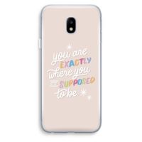 Right Place: Samsung Galaxy J3 (2017) Transparant Hoesje