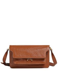 Marni sac porté épaule Trunk en cuir - Marron