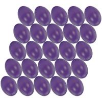 Hobby knutsel eieren - 25x - 6 cm - paars - kunststof - decoratie paaseieren