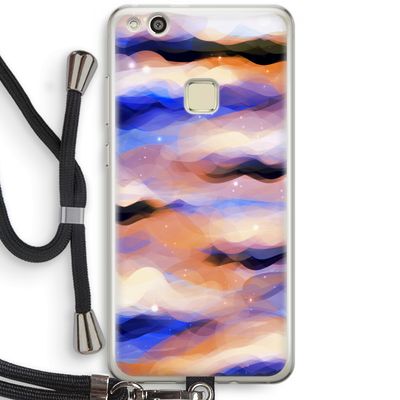 Donkere Wolken: Huawei Ascend P10 Lite Transparant Hoesje met koord