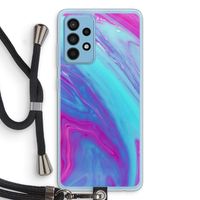 Zweverige regenboog: Samsung Galaxy A52 Transparant Hoesje met koord
