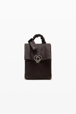 Kleine leren rugzak studio - BROWN - U