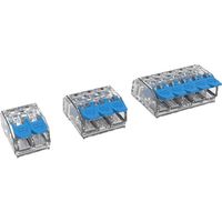 Degson DG221-5.6-02P-17-12A(H) Verbindingsklem Flexibel: 0.14-4.0 mm² Massief: 0.20-4.0 mm² Aantal polen: 2 1 stuk(s) Transparant, Blauw - thumbnail