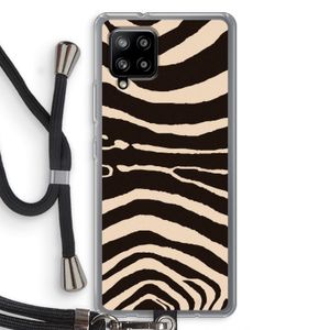 Arizona Zebra: Samsung Galaxy A42 5G Transparant Hoesje met koord