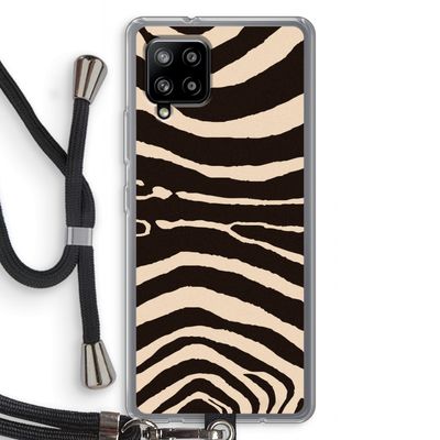Arizona Zebra: Samsung Galaxy A42 5G Transparant Hoesje met koord