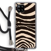 Arizona Zebra: Samsung Galaxy A42 5G Transparant Hoesje met koord