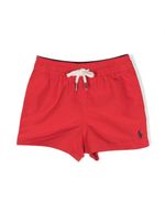 POLO RALPH LAUREN KIDS short de bain à motif Polo Pony - Rouge