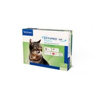 Virbac Effipro Duo Spot-on voor katten tot 6 kg 3 x 4 pipetten