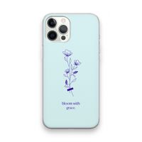 Bloom with grace: iPhone 12 Pro Max Transparant Hoesje