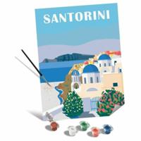 Set voor verven op nummer Ravensburger Santorini 30 x 40 cm