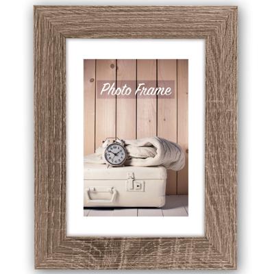 ZEP Fotolijstje - bruin - hout - voor foto van 10 x 15 cm - woondecoraties - accessoires