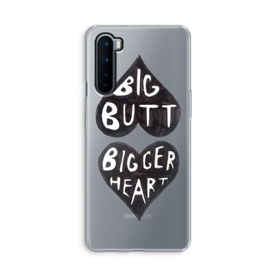 Big butt bigger heart: OnePlus Nord Transparant Hoesje