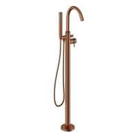 Crosswater MPRO Badkraan - vrijstaand - met staafhanddouche - brons geborsteld PRO416FBZ