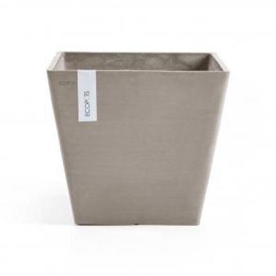 Ecopots Rotterdam kunststof bloempot Taupe - Ø 27,7 cm