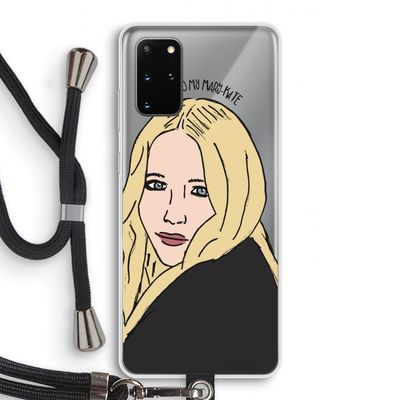 Mary Kate: Samsung Galaxy S20 Plus Transparant Hoesje met koord
