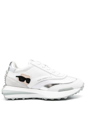 Karl Lagerfeld baskets Zone Karl en cuir - Blanc
