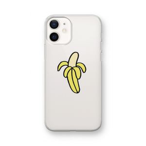 Banana: iPhone 12 mini Transparant Hoesje
