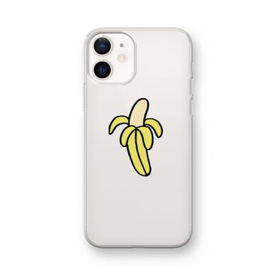 Banana: iPhone 12 mini Transparant Hoesje