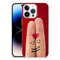 iPhone 14 Pro Max Silicone Back Cover Liefde - Origineel Romantisch Cadeau