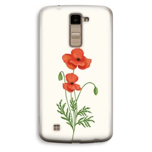 Red poppy: LG K10 (2016) Transparant Hoesje