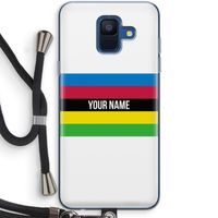 WK Wielrennen: Samsung Galaxy A6 (2018) Transparant Hoesje met koord