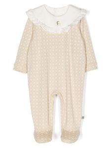 Aigner Kids pyjama à motif monogrammé - Marron