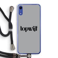 Topwijf Grijs Zwart: Honor Play 8A Transparant Hoesje met koord