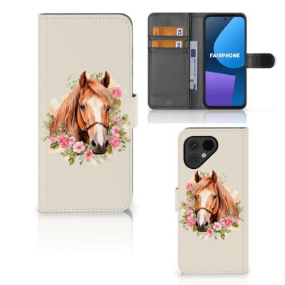 Telefoonhoesje | Met pasjeshouder | voor Fairphone 5 Paard