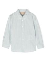 Gucci Kids chemise en coton à motif Square G - Bleu - thumbnail