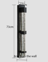 CrystalLux Buitenwandlamp - Moderne Waterdichte Wandverlichting met K9 Kristal & Anti-Roest Aluminium