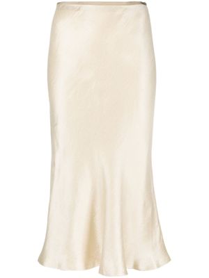 Maison Margiela jupe mi-longue à ourlet évasé - Tons neutres