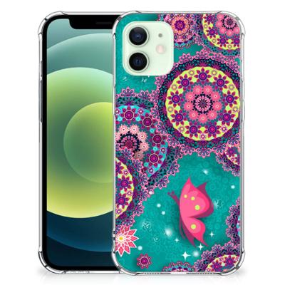 iPhone 12 Mini Back Cover Cirkels en Vlinders iPhone 12 Mini Back Cover Cirkels en Vlinders